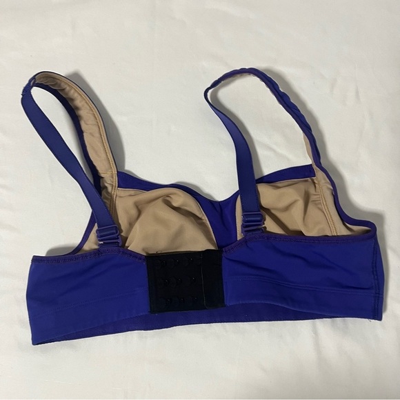 Lululemon Ta Ta Tamer II Sports Bra Pigment Blue No Size Tag Support Mesh Panel - Picture 5 of 12